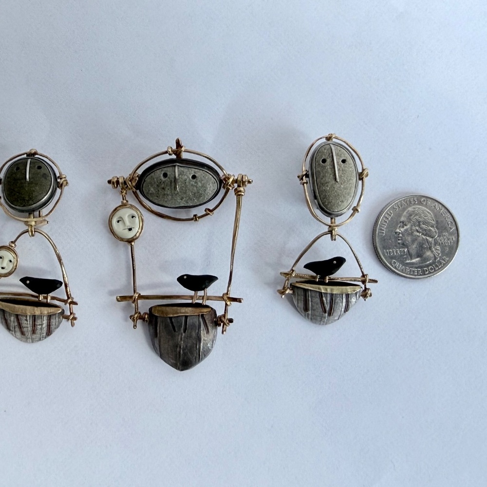Carolyn Morris Bach Brooch and Earrings Set - Picture 10 of 15